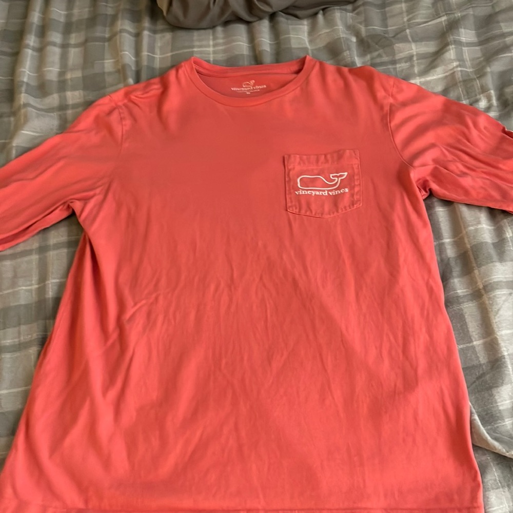 Vineyard Vines Mens Long Sleeve Pink